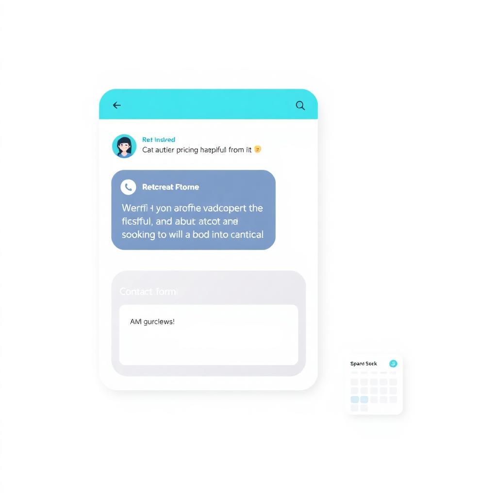 AI lead capture chatbot qualifying visitors and booking meetings